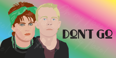 Yazoo - Don't Go coaster or placemat header graphic