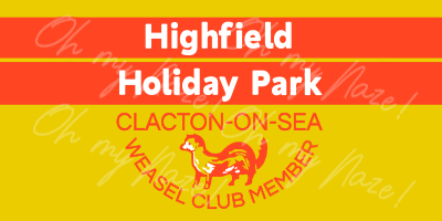 Highfield Holiday Park - Weasel Club t-shirt header graphic