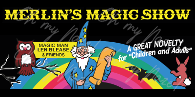 Merlin's Magic Show mug header graphic