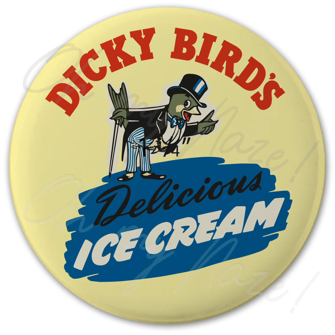 Dicky Bird's Ice Cream badge header graphic