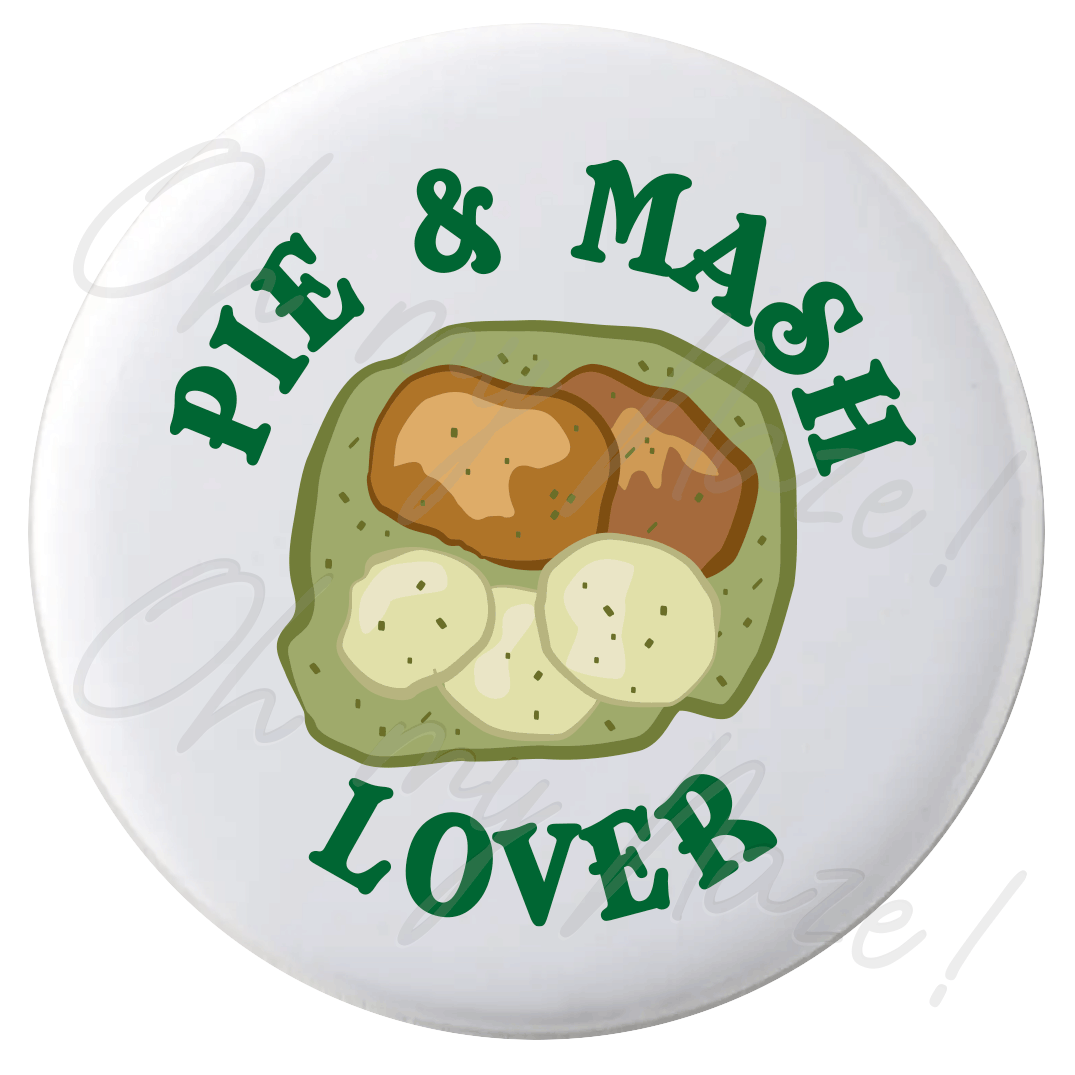 Pie 'n' Mash Lover badge header graphic