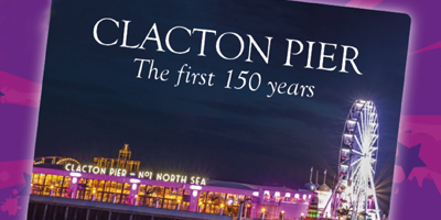 Clacton Pier 150 years book graphic