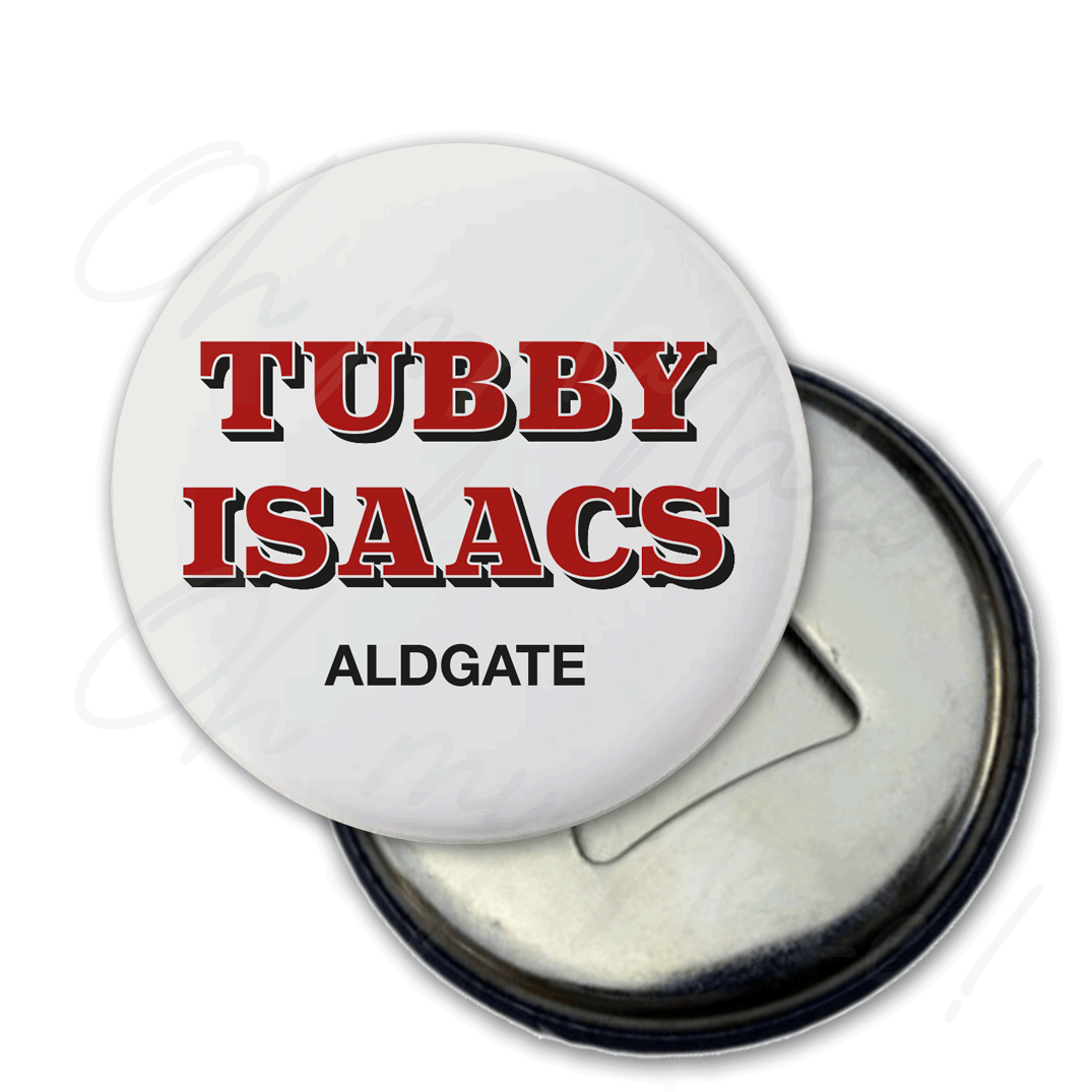 Tubby Isaacs Aldgate badge header graphic