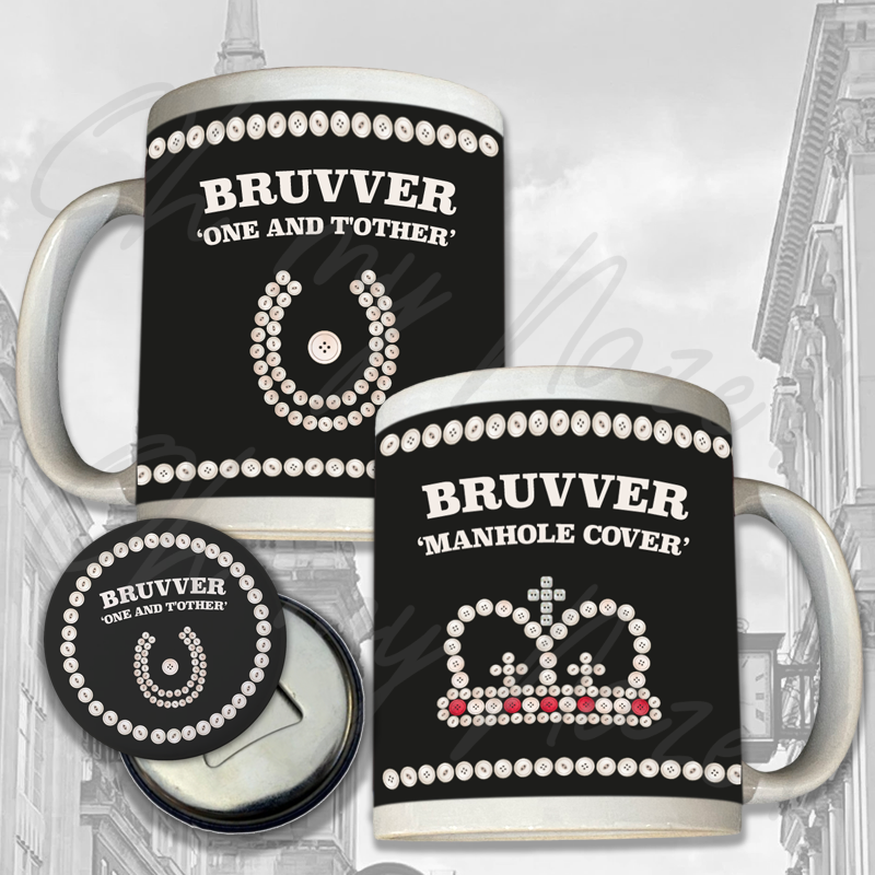 Personalised Cockney wedding favours pocket mirror header graphic