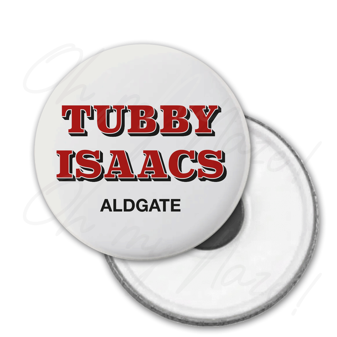 Tubby Isaacs Aldgate badge header graphic