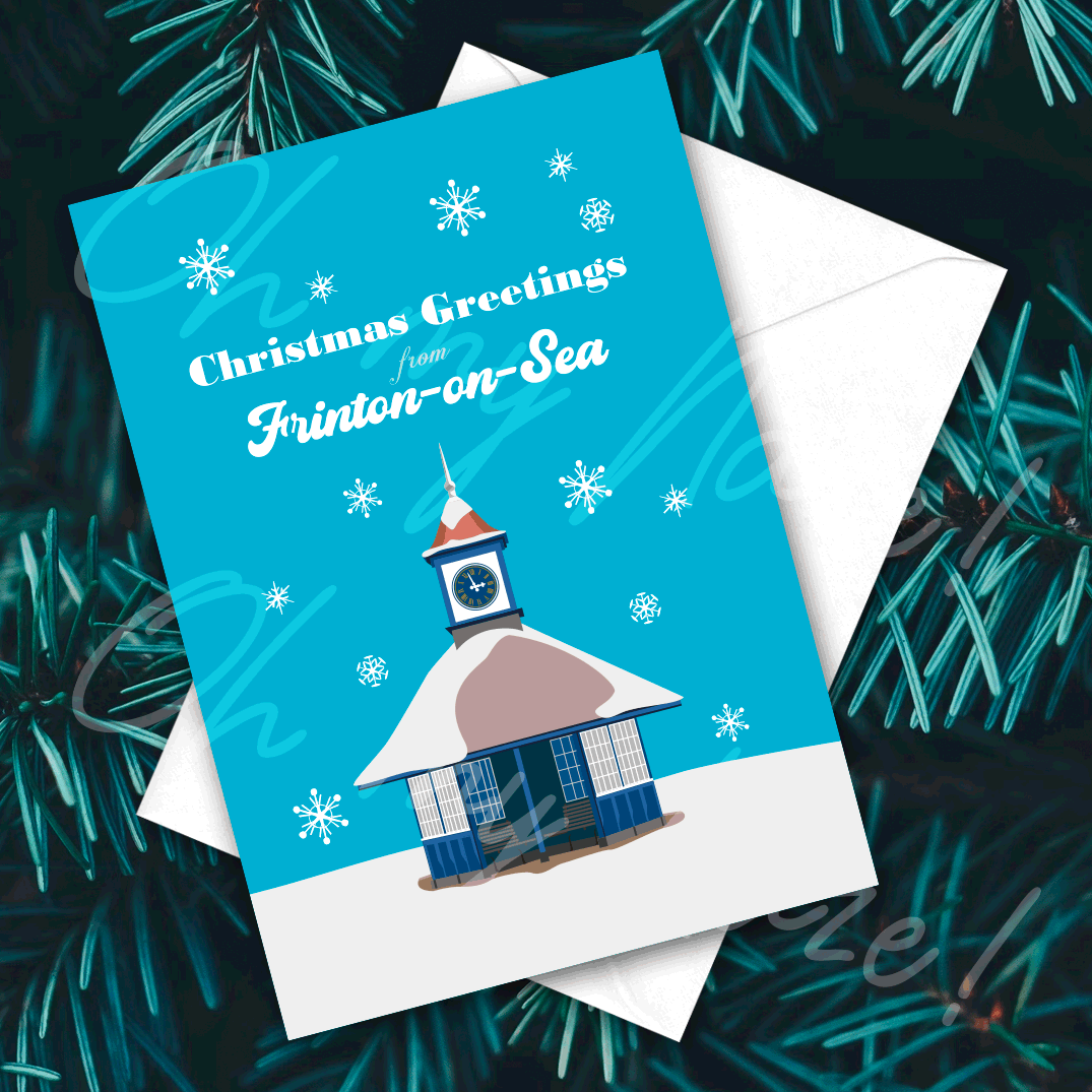 Frinton Clocktower Christmas card header graphic