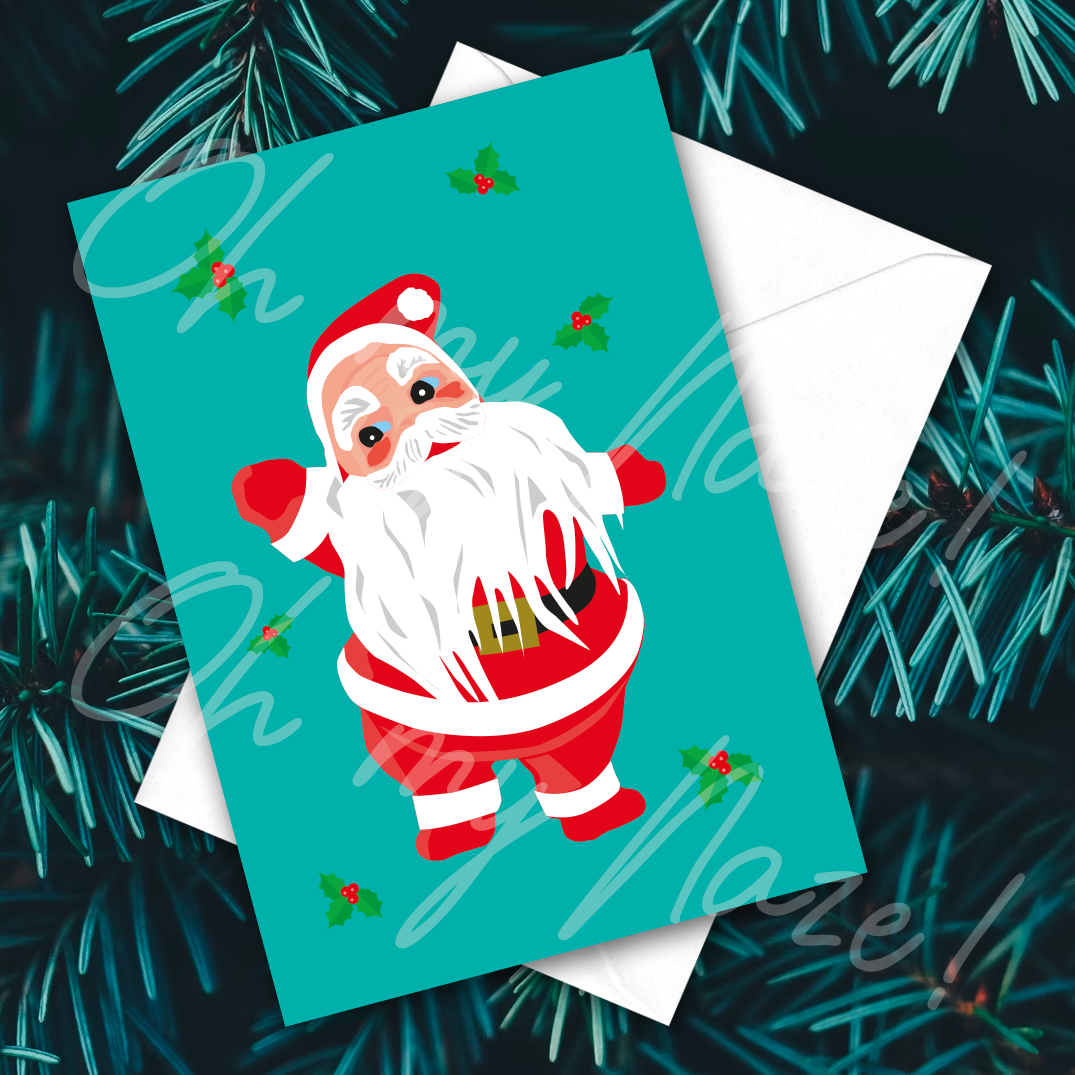 Jolly Old Saint Nick Christmas card header graphic