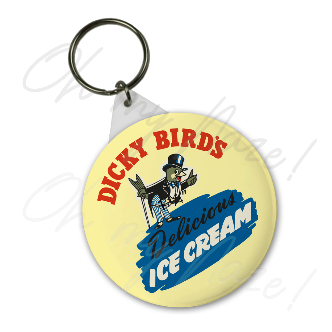 Dicky Bird's ice cream header graphic