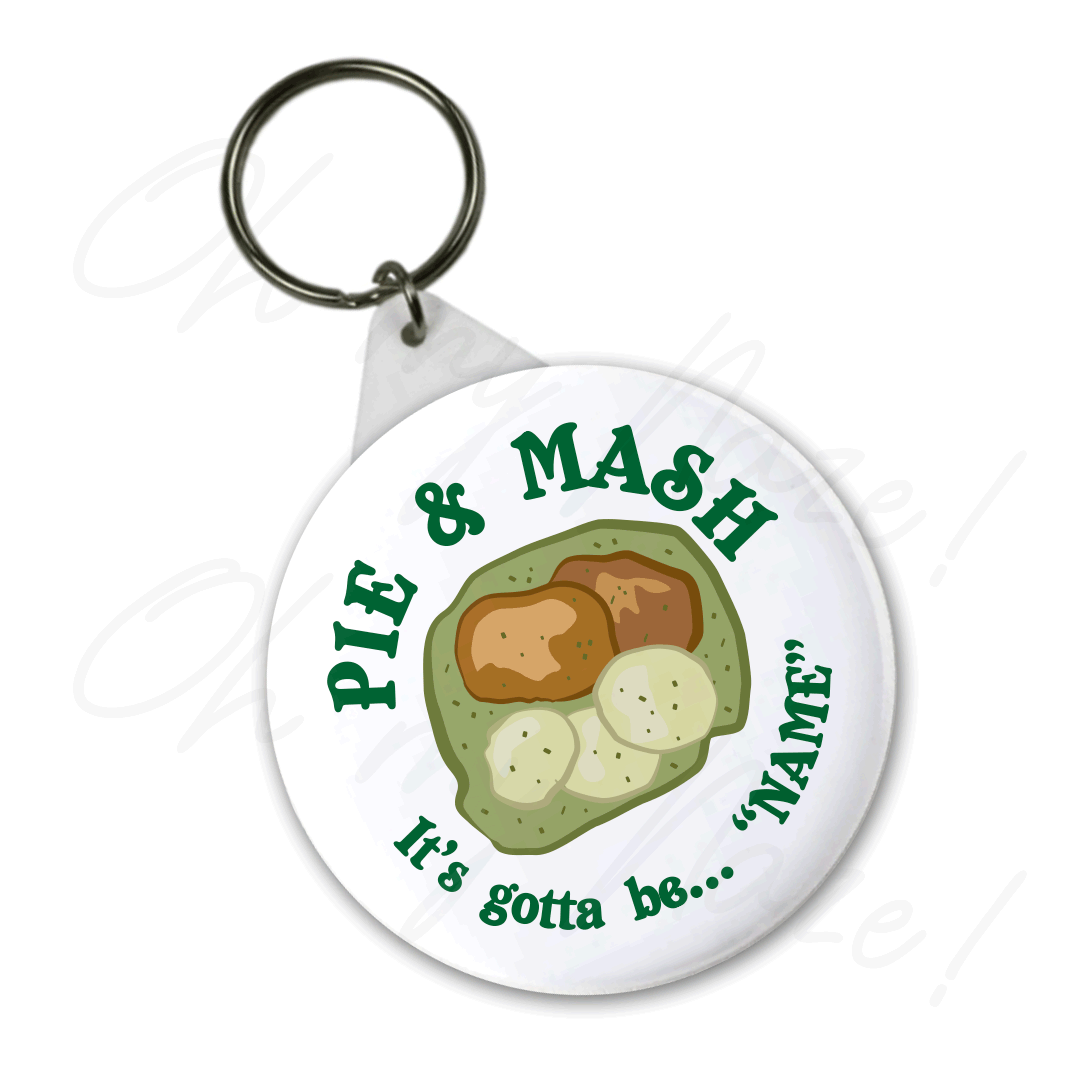 Pie and Mash, it's gotta be... personalised with name of your favourite shop badge header graphic