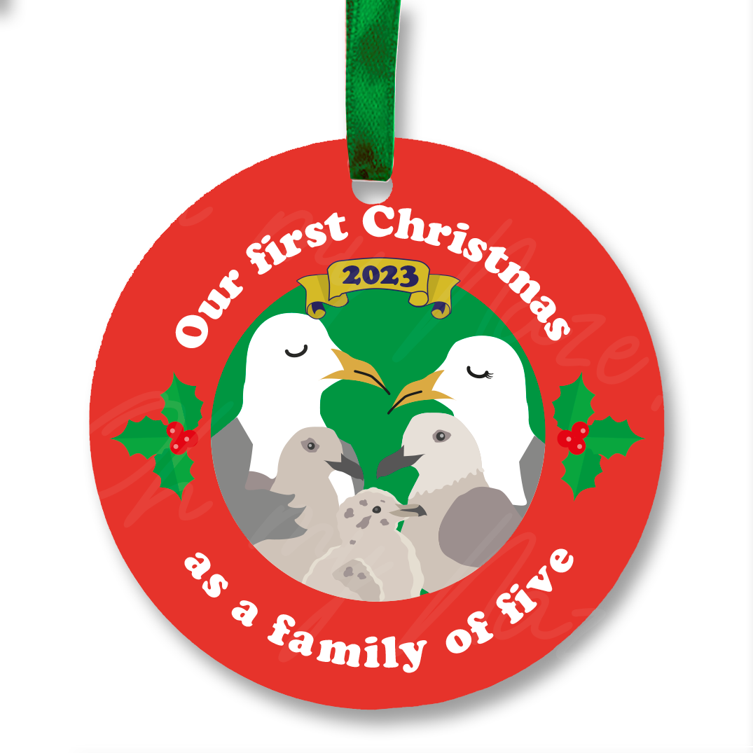 First Christmas as a family of 3/4/5/other ornament