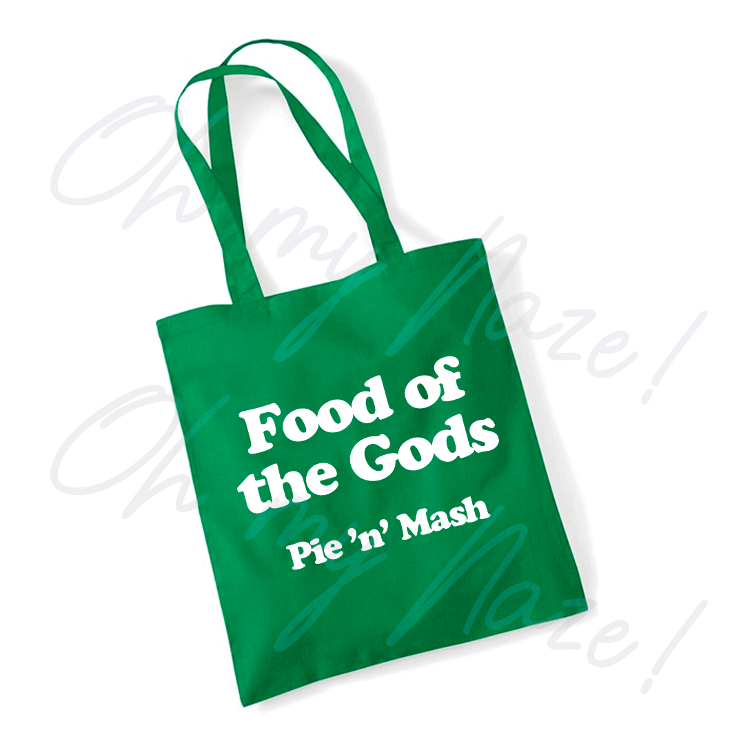 Food of the Gods tote bag header graphic