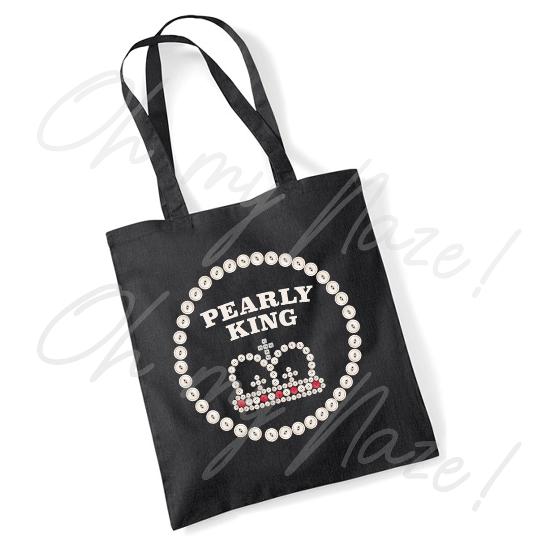 Pearly King tote bag header graphic