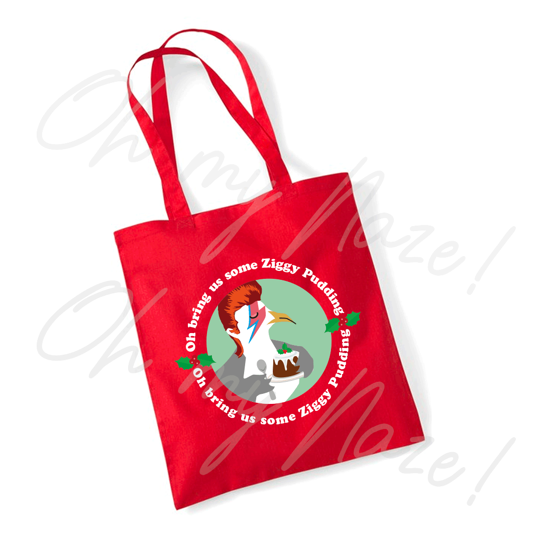 Ziggy Pudding tote bag header graphic