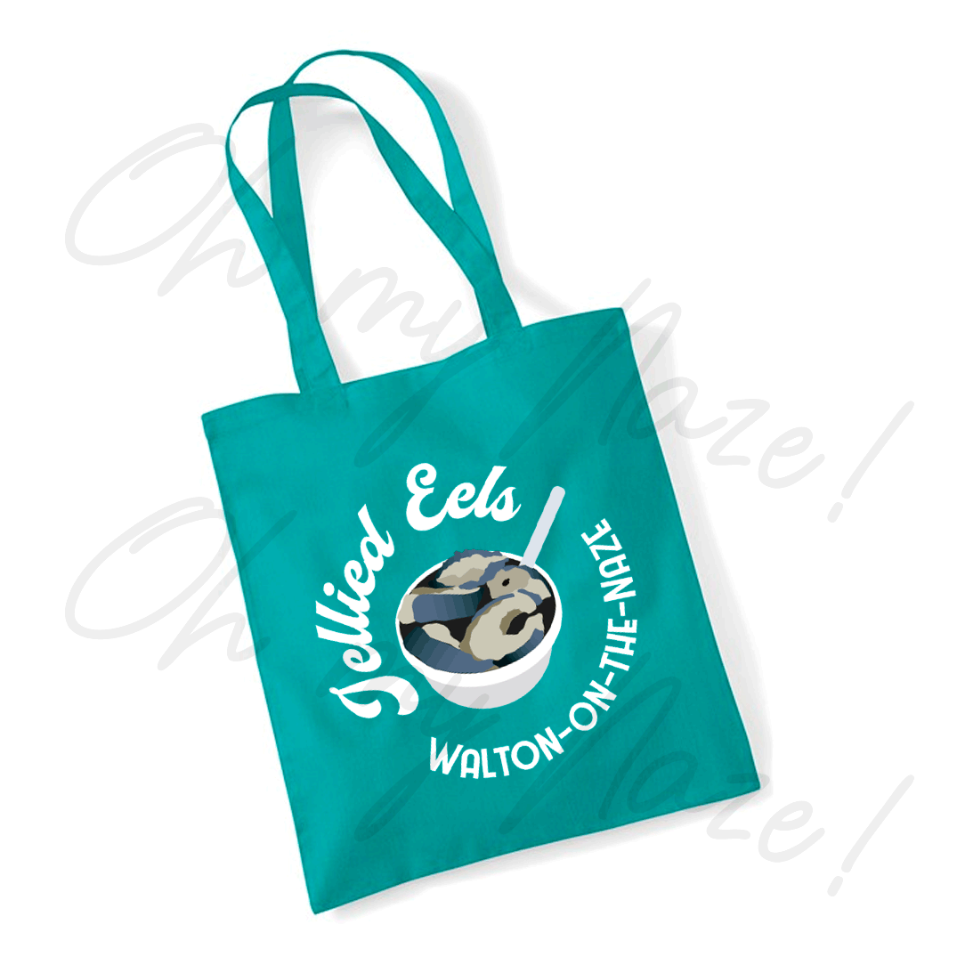 Jellied Eels tote bag header graphic