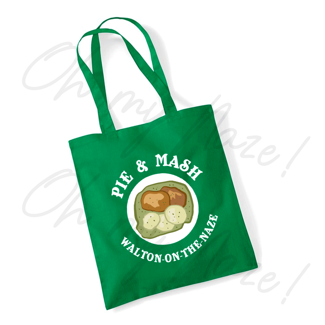 Pie 'n' Mash - Walton-on-the-Naze tote bag header graphic