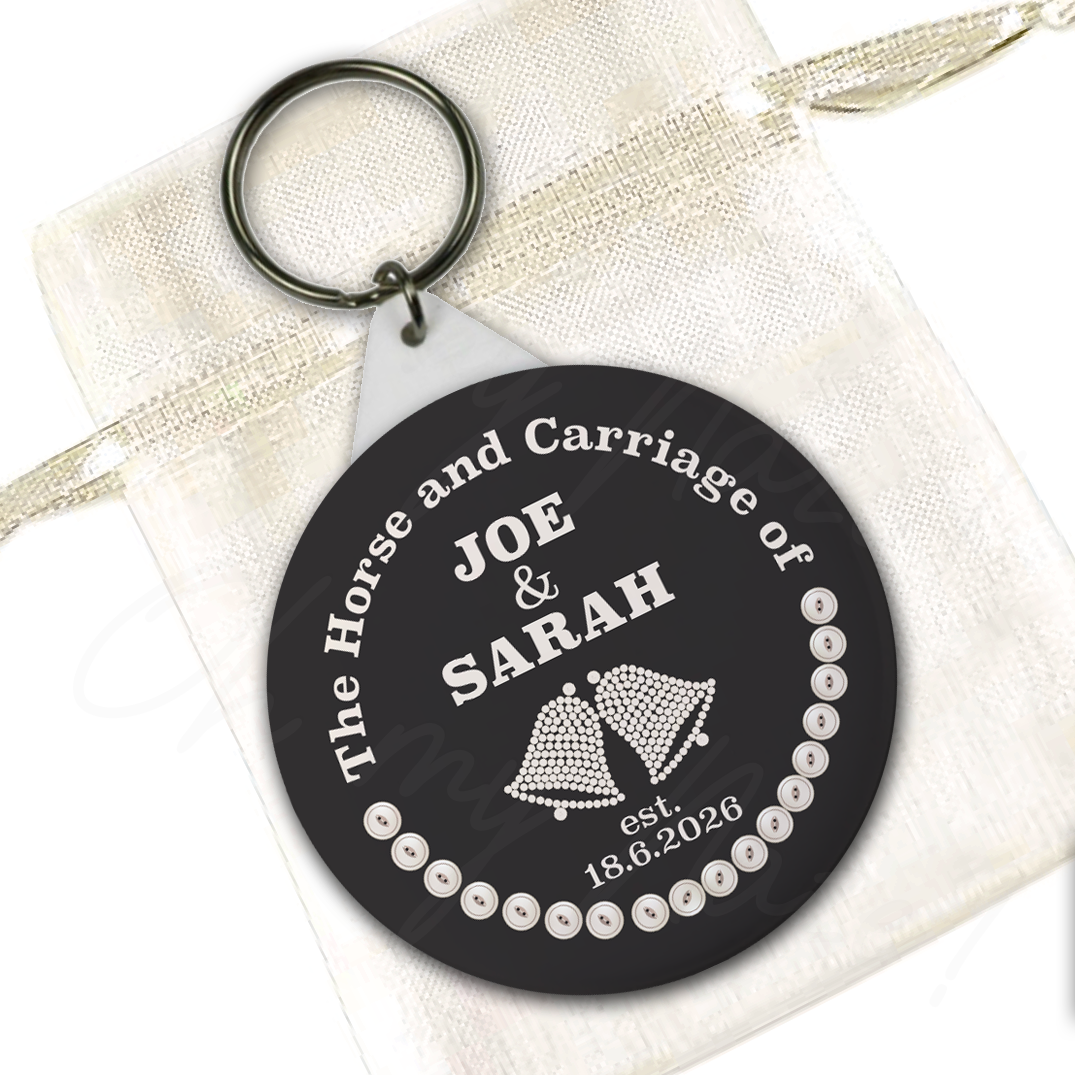 Personalised Cockney wedding favours pocket mirror header graphic
